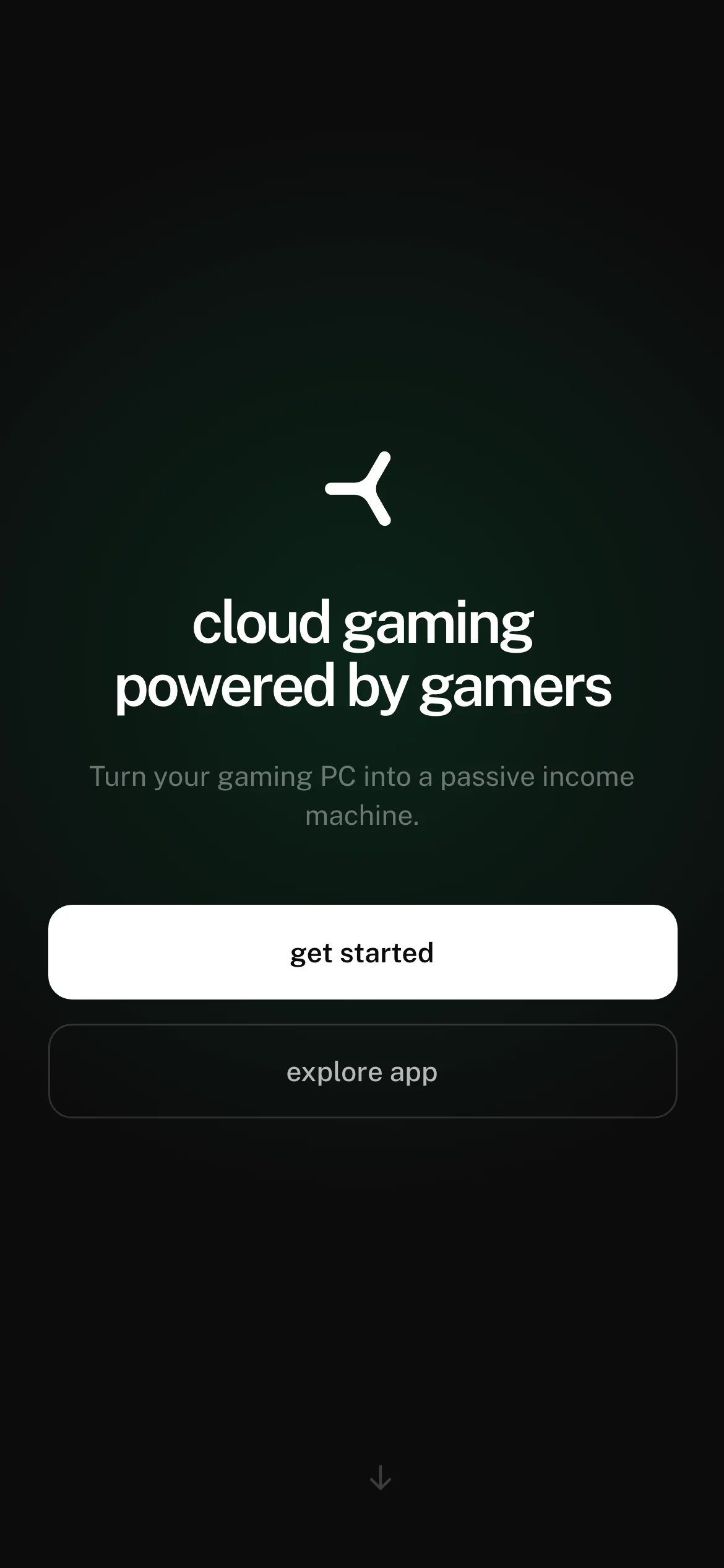 The app.yom.net landing page before signing in — on a phone